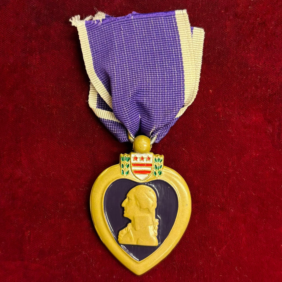 United States Armed Forces - Medaglia "Purple Heart" con nastro (Riproduzione)