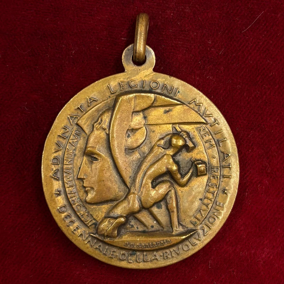 Medaglia comm. "10° anniversario della Rivoluzione Fascista - Adunata Legioni Mutilati" - 1932