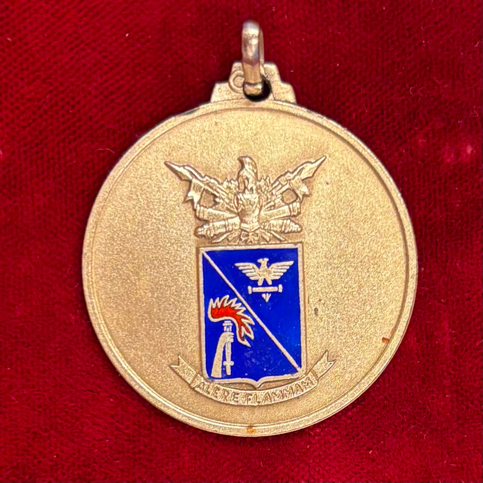 Medaglia in argento 925‰ nominativa "Scuola di Guerra" 1977 - Esercito Italiano