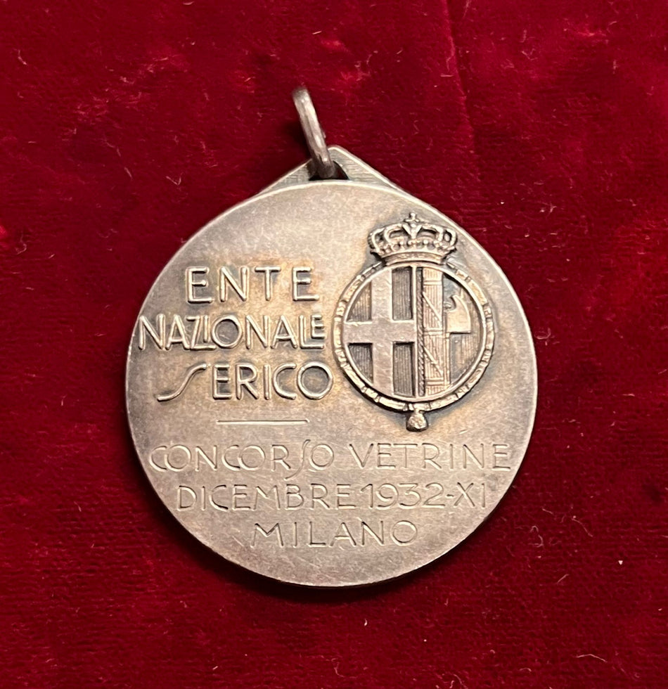Regno d'Italia - Fascismo Medaglia "Ente Nazionale Serico - Concorso Vetrine Milano 1932"