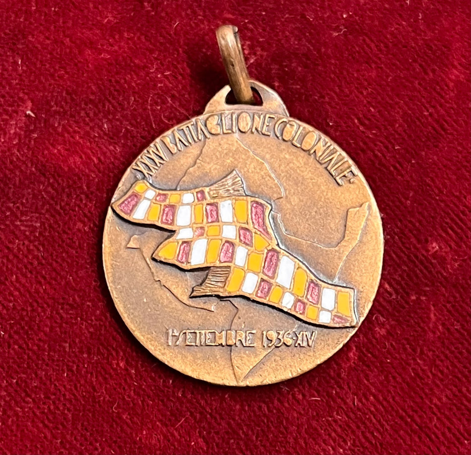 Africa Orientale Italiana - Medaglia XXXV° Battaglione Coloniale - 1° Settembre 1936