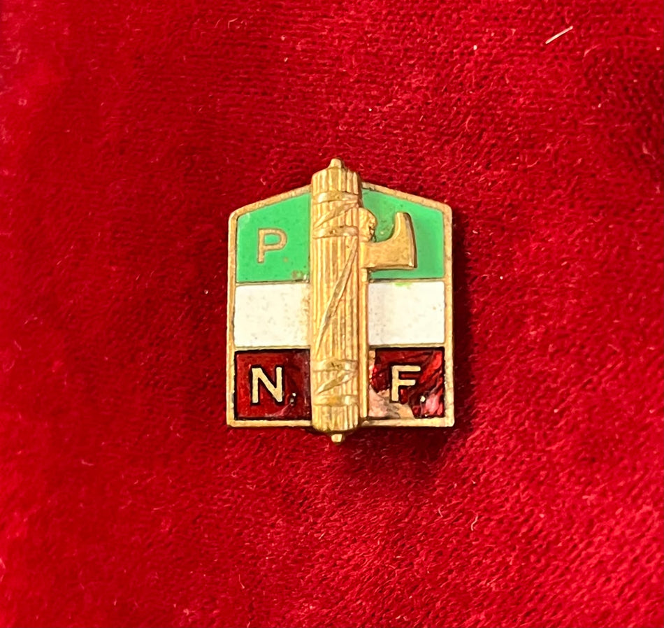 Distintivo a spilla per gli iscritti al P.N.F. - Partito Nazionale Fascista