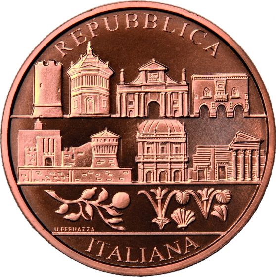 Italia 2023 - 5 Euro Rame "Capitali italiane della Cultura: Bergamo e Brescia"
