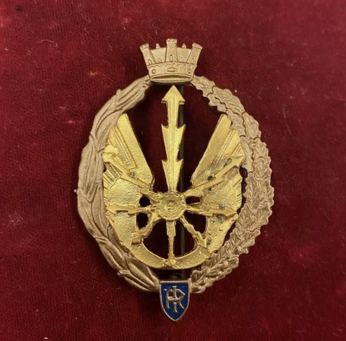 Distintivo di Volo Bellico Specializzazione " GUERRA ELETTRONICA " - Grado ORO