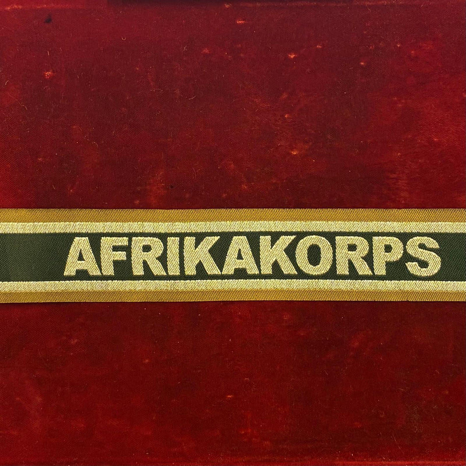 Fascetta da polso AFRIKA KORPS  ricamato in filo argento - Variante