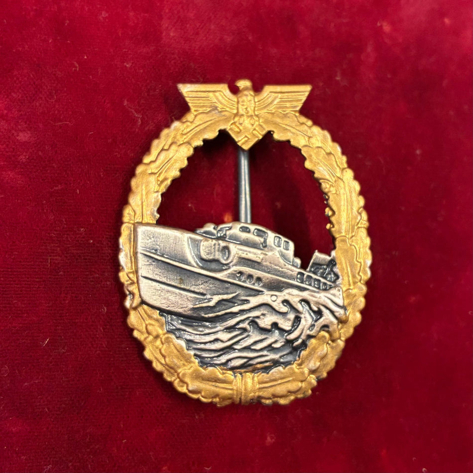 Distintivo membro Equipaggio Motosiluranti -  Kriegsabzeichen für Schnelboote - 2° tipo