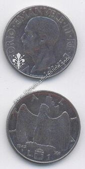 Moneta da 1 lira Serie " Impero " periodo II^ G.M.