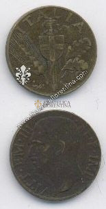 Moneta da 10 Centesimi  Serie " Impero " periodo II^ G.M.