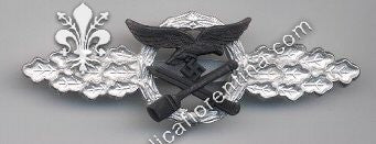 Brevetto Luftwaffe per combattimenti a terra (argentato)