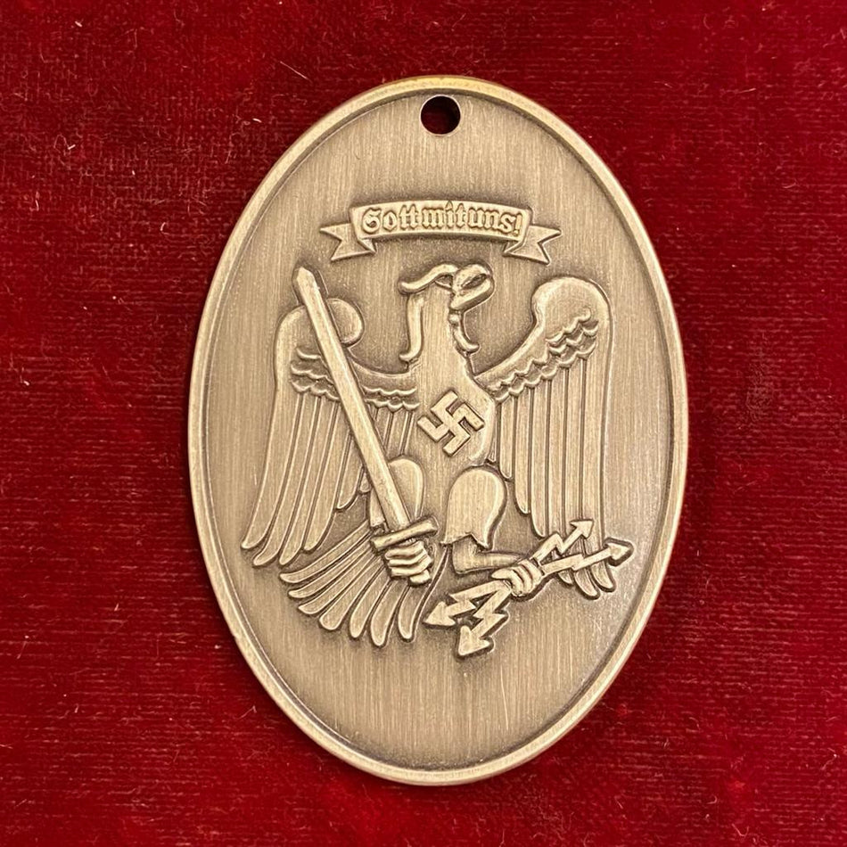 Piastrina dorata "Staatliche Preuß. KriminalPolizei - Berlin"