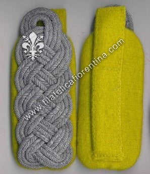 Spalline Maggiore Reparti Trasmissioni (Waffenfarbe giallo limone)