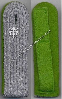 Spalline Sottotenente Panzergrenadiers (Waffenfarbe verde chiaro)
