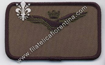 Brevetto Pilota Militare in stoffa - Nero su verde