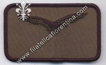 Brevetto Pilota  in stoffa - Nero su verde