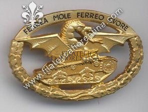 Brevetto conduttore Mezzi Corazzati  mod. dorato - Marcato Johnson