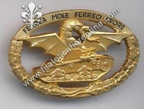 Brevetto conduttore Mezzi Corazzati  mod. dorato - Marcato Johnson