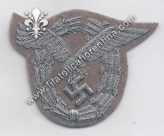 Distintivo da petto da Ufficiale Pilota della LW ricamato in canottiglia