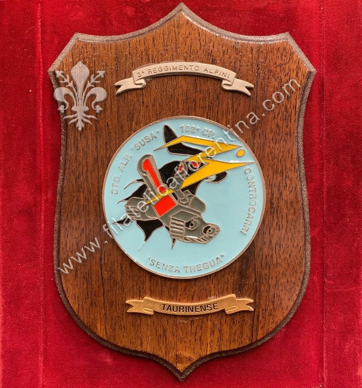 Crest 102ª Cp. Controcarri - Btg. Alp. "Susa" - 3° Rgt. Alpini