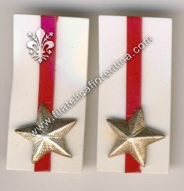 Mostrine in celluloide del 39° e 40° Reggimento Bologna - Dim. mm 39x18