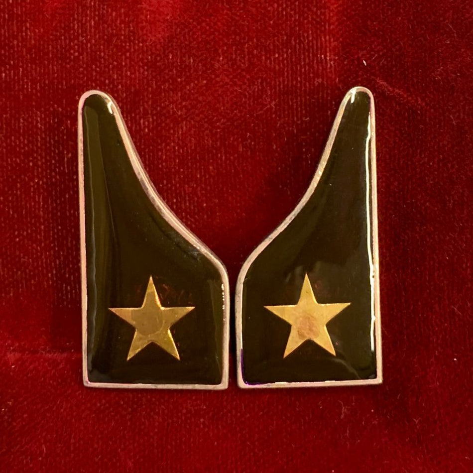 Mostrine Corpo Sanitario in metallo vetrificato - Dim. 33x16 mm