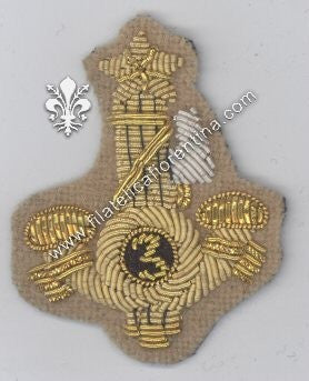 Fregio da Ufficiale della Milizia Coloniale per bustina