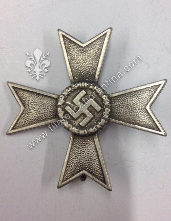 Croce al Merito di guerra di 1^ classe senza spade - 45  mm ( attacco a spillo )