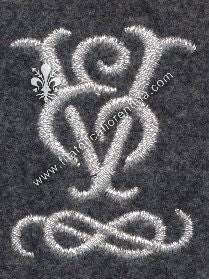 Brevetto Ardito in filo argento su grigioverde da sottufficiale- mod. 1916