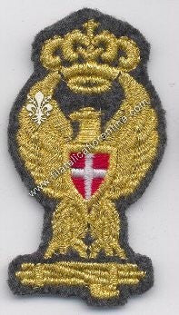 Fregio da bustina della Regia Polizia - Questori e Vicequestori - ante 1943