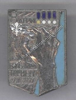 Btg. alpini " TOLMEZZO" dal 1946. Non marcato.