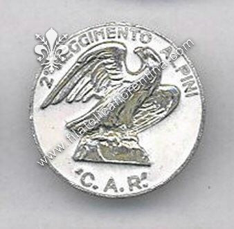 2° Rgt. alpini - C.A.R.- 1963/74 - Sfondo bianco- Non marcato.