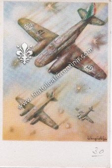 Cartolina aeroplani Caproni S. A. Milano - Caproni 313 - Nuova