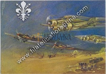 Cartolina Sparvieri S.M. 79 - Nuova