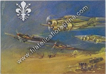 Cartolina Sparvieri S.M. 79 - Nuova