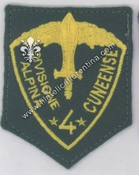 Distintivo da spalla della 4^ DIVISIONE ALPINA CUNEENSE