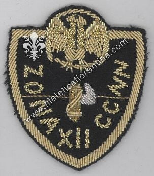 Distintivo da Ufficiale delle Camicie Nere della XII^ ZONA - (Bari)