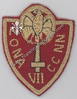 Distintivo da Ufficiale delle Camicie Nere della VII^ ZONA - (Ancona)