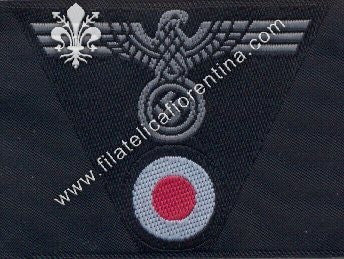 Fregio Trapezoidale da truppa da Bergmutze - in raso