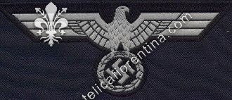 Aquila da petto da truppa - in raso