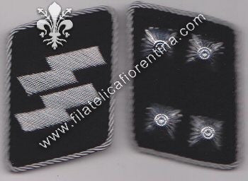 Mostrine da Ufficiale SS - Grado Sturmbannführer - Complete di chiodi