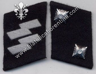 Mostrine reparti SS in panno - Grado Oberscharfuhrer