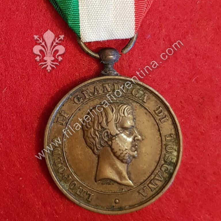 Medaglia del Granducato di Toscana per i Volontari nella Guerra d' Indipendenza Italiana 1848