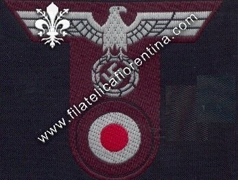 Fregio a "T" per truppa da Bergmutze - in raso