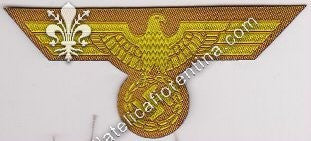 Aquila da petto _ su raso scontornata