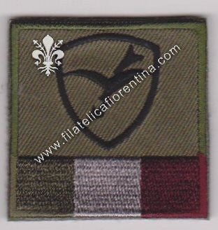 Distintivo Brigata Folgore su verde oliva con velcro