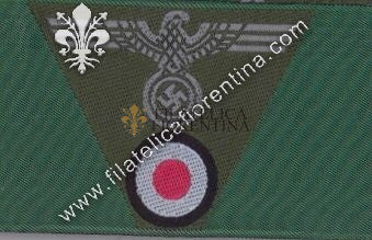 Fregio truppa da bergmütze mod. 1943 - Bevo ( in seta)
