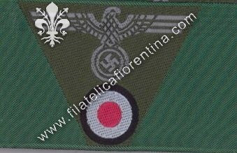 Fregio truppa da bergmütze mod. 1943 - Bevo ( in seta)