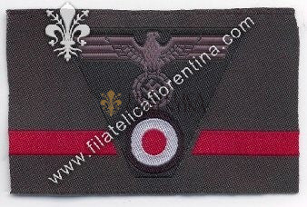 Fregio truppa da bergmütze mod. 1942 - Bevo ( in seta)