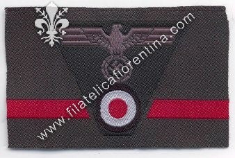 Fregio truppa da bergmütze mod. 1942 - Bevo ( in seta)