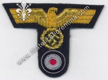 Fregio da Generale modello a " T " su fondo verde scuro