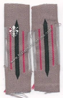 Mostrina reparti artiglieria waffenfarbe rosso